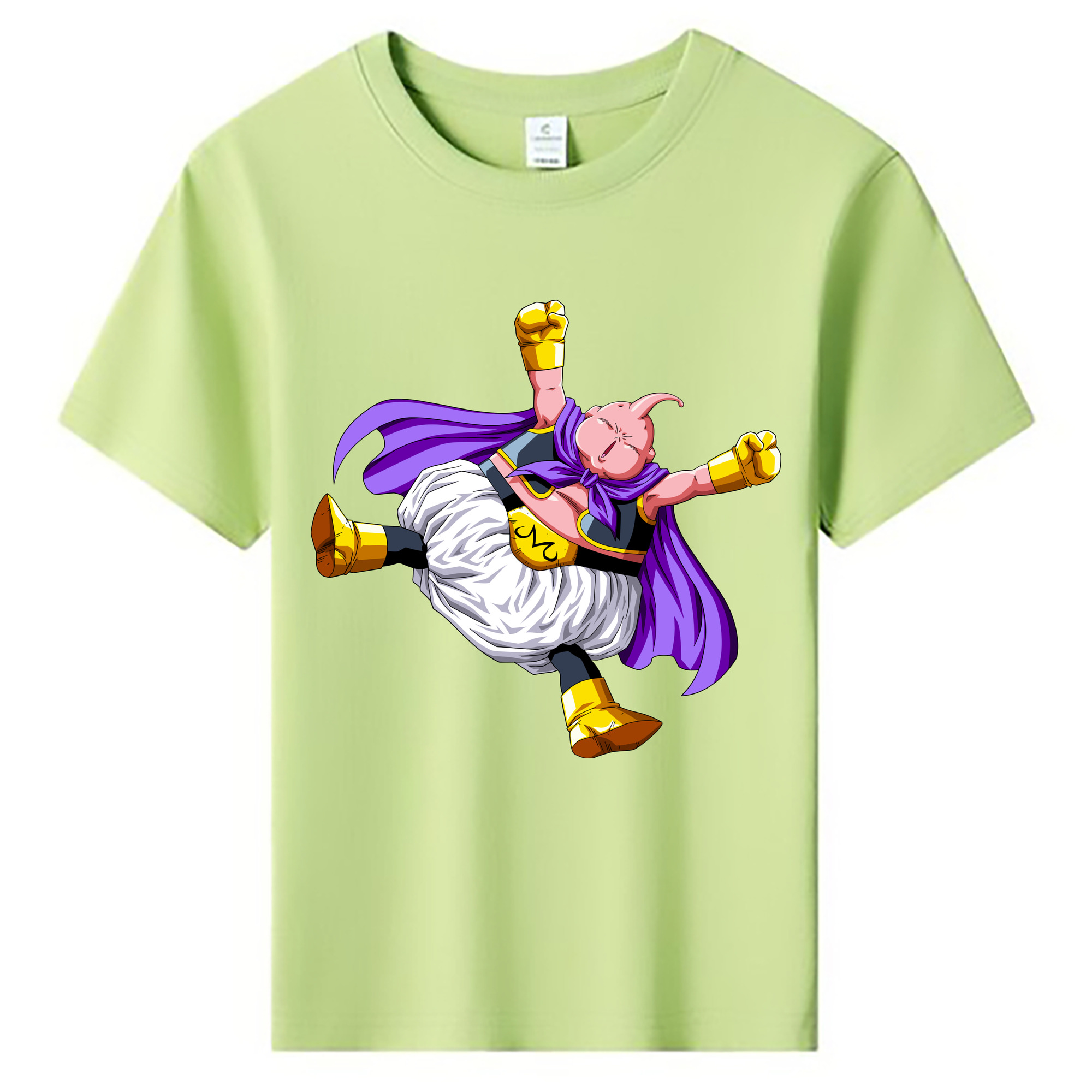 （画像用） ドラゴンボール 魔人ブウ DRAGON BALL Majin Buu 綿100％キッズTシャツ（フロントプリント）